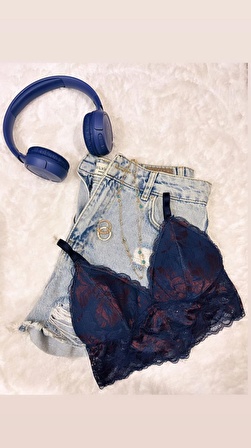 bralet Beden L Renk lacivert bordo