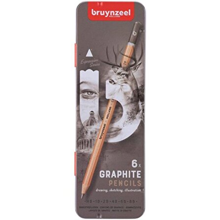 Bruynzeel Graphite Pencils Dereceli Kalem Seti 6'lı