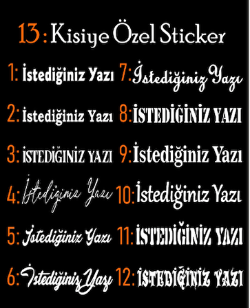 isim soyisim sticker