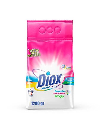 Diox Matik Beyaz Ve Renkli için Toz Çamaşır Deterjanı 1200 Gr