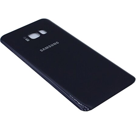 Samsung Galaxy S8 Plus Arka Kapak Cam Pil Kapağı G955 siyah