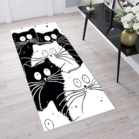 Dijital Baskı Yıkanabilir Kaymaz Taban Salon Halısı Ve Yolluk RVG1709