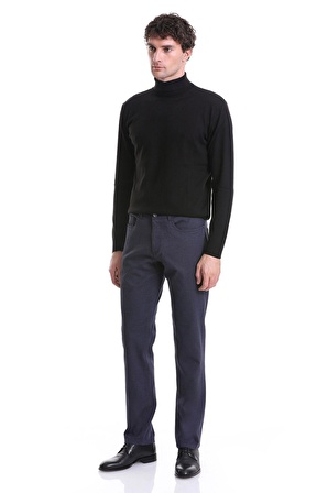 Lacivert Regular Fit Düz 5 Cep Pamuklu Kot Pantolon | 33