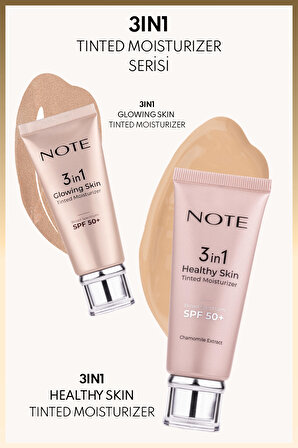 Note 3 in 1 Healthy Skin Tinted Moisturizer Renk Ton Eşitleyici 50 SPF+ Aydınlatıcı Krem