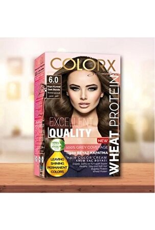 Colorx Saç Boyası Tek Set - 6.0 Koyu Kumral