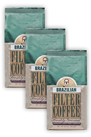 Mehmet Efendi Brazilian Filtre Kahve 250 gr x 3 Adet