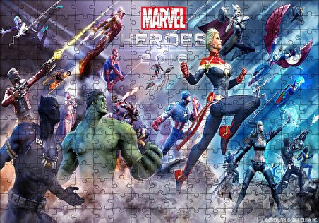 Cakapuzzle  Marvel Kahramanları Puzzle Yapboz MDF Ahşap