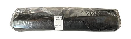 Canhome 240 Litre Siyah Hantal Konteyner Çöp Torbası - 100 x 150 Cm. - 600 Gr. - 10 Adetlik 10 Rulo