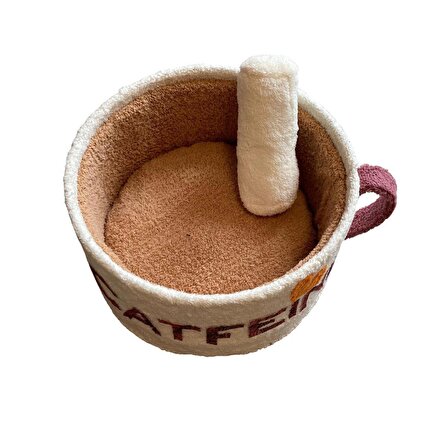 Catfeine Kahve Fincanı Tasarım Kedi Yatağı