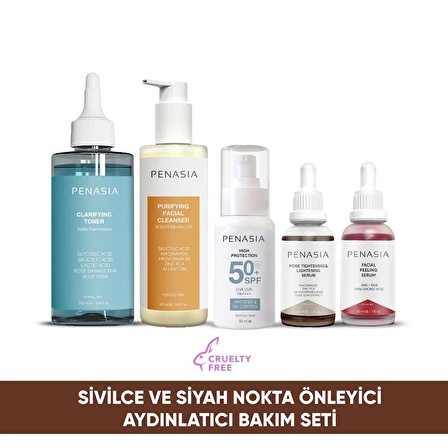 Akne Ve Siyah Nokta Karşıtı, Aydınlatıcı Set