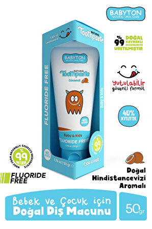 BABYTON Organik Diş Macunu Coconut Aromalı