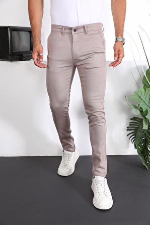 Slim Fit Chino Keten Pantolon