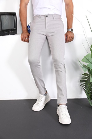 Slim Fit Chino Keten Pantolon