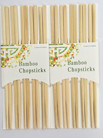10 Çift Sushi Noodle Makarna Çin Yemek Çubuğu Otel Restoranında Evde Kullanım Için  Bambu Chopstick