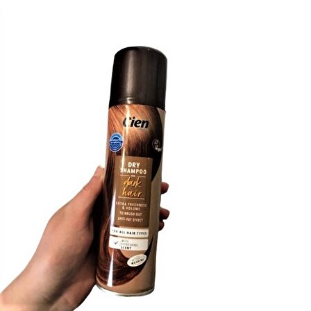 Cien Dry Shampoo Dark Hair Kuru Şampuan Koyu Saçlar 200ml.