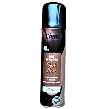 Cien Dry Shampoo Dark Hair Kuru Şampuan Koyu Saçlar 200ml.