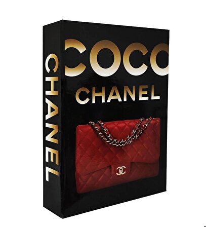 Dekoratif Kitap Kutusu Hediyelik Açılabilir Kutu Ev Dekoru Lovely Home Decor Book Box Coco Chanel