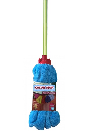 Color Mop Havlu Paspas Mop Yedek Ucu Ve Plastik Kaplama Saplı