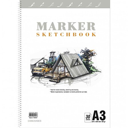 Copic Marker Defteri Sketchbook A3 30 Yaprak
