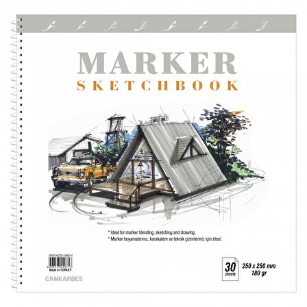 Copic Marker Defteri Sketchbook 25x25 30 Yaprak
