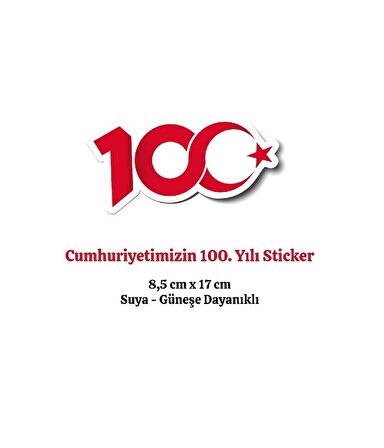 Cumhuriyet 100. Yıl Sticker