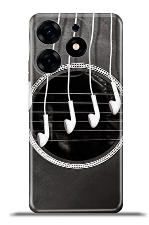 Tecno Spark 10 Pro Esnek Silikon Kamera Koruma 4k Desenli Özel Tasarım - Guitar