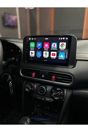 Hyundai Kona Çerçeveli Android 12 Multimedya Carplay 2GB RAM+32GB HDD Navigasyon Ekran