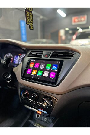 Hyundai I20 Çerçeveli Android 12 Multimedya Carplay 2gb Ram 32gb Hdd Navigasyon Ekran