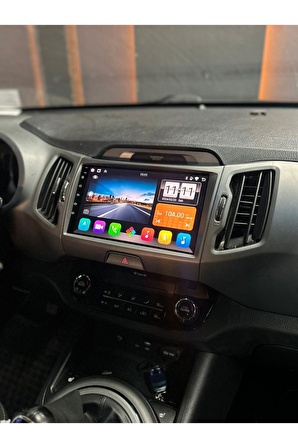 Kia Sportage 2011 Çerçeveli Android 12 Multimedya Carplay 4GB RAM+64GB HDD Navigasyon Ekran