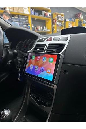 Peugeot 307 Çerçeveli Android 12 Multimedya Carplay 2GB RAM+32GB HDD Navigasyon Ekran