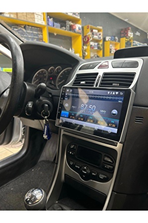 Peugeot 307 Çerçeveli Android 12 Multimedya Carplay 2GB RAM+32GB HDD Navigasyon Ekran