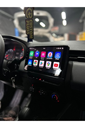 Renault Clio 5 Çerçeveli Android 12 Multimedya  Uyumlu Carplay 4GB RAM+64GB HDD Navigasyon Ekran