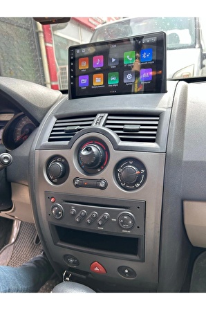 Renault Megane 2 Çerçeveli Android 12 Multimedya Carplay 2GB RAM+32GB HDD Navigasyon Ekran