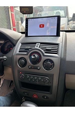 Renault Megane 2 Çerçeveli Android 12 Multimedya Carplay 2GB RAM+32GB HDD Navigasyon Ekran