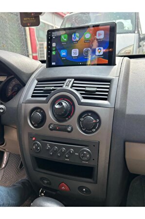 Renault Megane 2 Çerçeveli Android 12 Multimedya Carplay 2GB RAM+32GB HDD Navigasyon Ekran