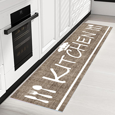 Dijital Baskı Yıkanabilir Kaymaz Taban Mutfak Halısı Ve Yolluk RVG2031-SD306