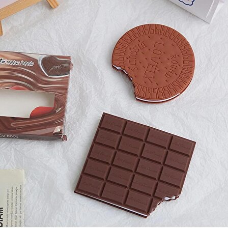 Çok Tatlı Çikolata Kokulu Harika Kare Çikolata Not Defteri Hediyelik Chocolate Notebook