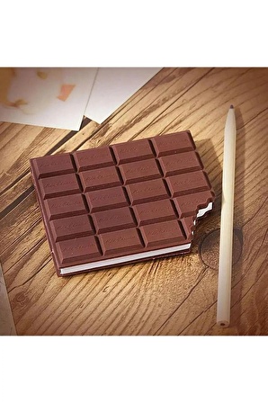 Çok Tatlı Çikolata Kokulu Harika Kare Çikolata Not Defteri Hediyelik Chocolate Notebook