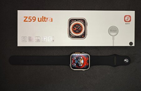 Ecocenter Z59 Ultra Watch 8 Siyah - Gri Akıllı Saat