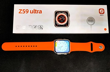 Ecocenter Z59 Ultra Watch 8 Turuncu Akıllı Saat