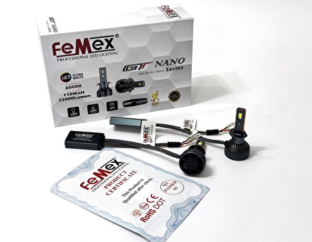 FEMEX GT NANO Csp LEXTAR H1 Led Xenon Led Headlight