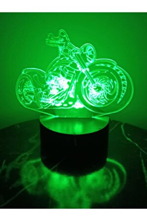 Motosiklet P'lexi Yeşil Lamba  Özel Hediye