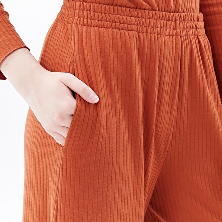 defy's Kadın Oversize Bol Paçalı Pantolon Tarçın