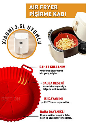 Xiaomi Uyumlu Silikon Airfryer Pişirme Kabı