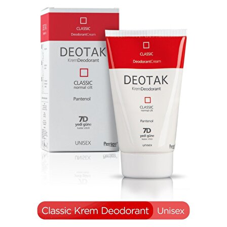 Deotak Classic Antiperspirant Ter Önleyici Leke Yapmayan Krem Deodorant 35 ml