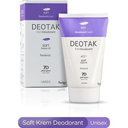 Deotak Soft Antiperspirant Ter Önleyici Leke Yapmayan Krem Deodorant 35 ml
