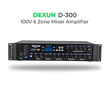 Dexun D-300 6 Kanal 250W Mixer Amfi