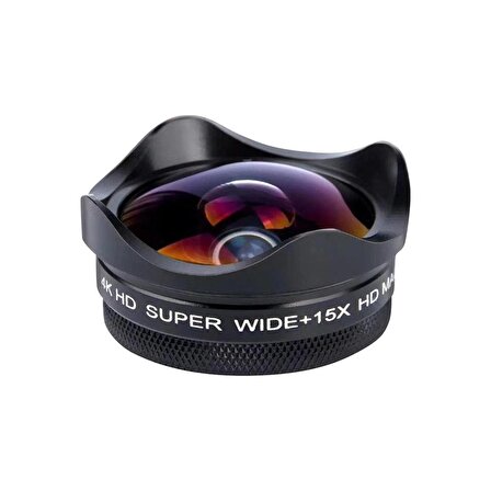 Deyatech Profesyonel Telefon Lensi Geniş Açı Lensi HD Lens Fotoğraf & Video Çekimi deya-4klens