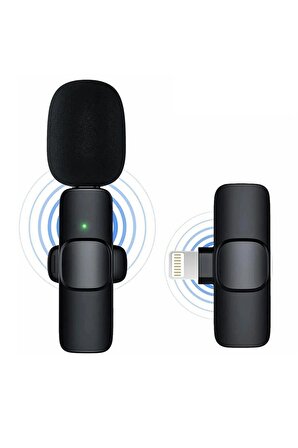 Deyatech İos/Apple Uyumlu Wirelles K9 Mikrofonu Cep Telefonu İçin deya-k9-ios