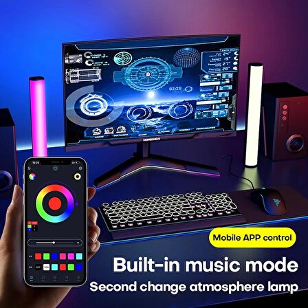 Deyatech RGB Led M07 Ortam Aydınlatma Mini Ayaklı Ambiyans Işığı Fotoğraf&Video Çekim Youtube Tiktok